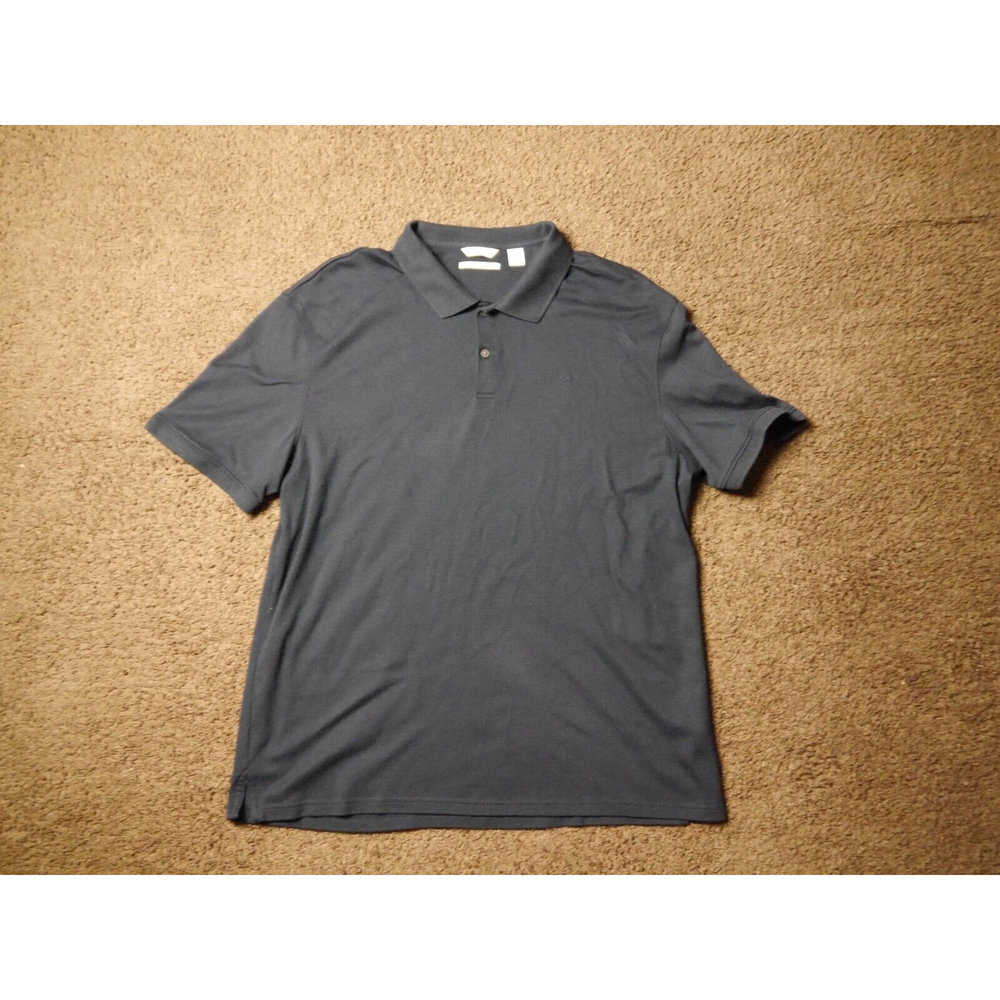 Calvin Klein Extra Large Short Sleeve Polo With Liquid Touch Fabric Black